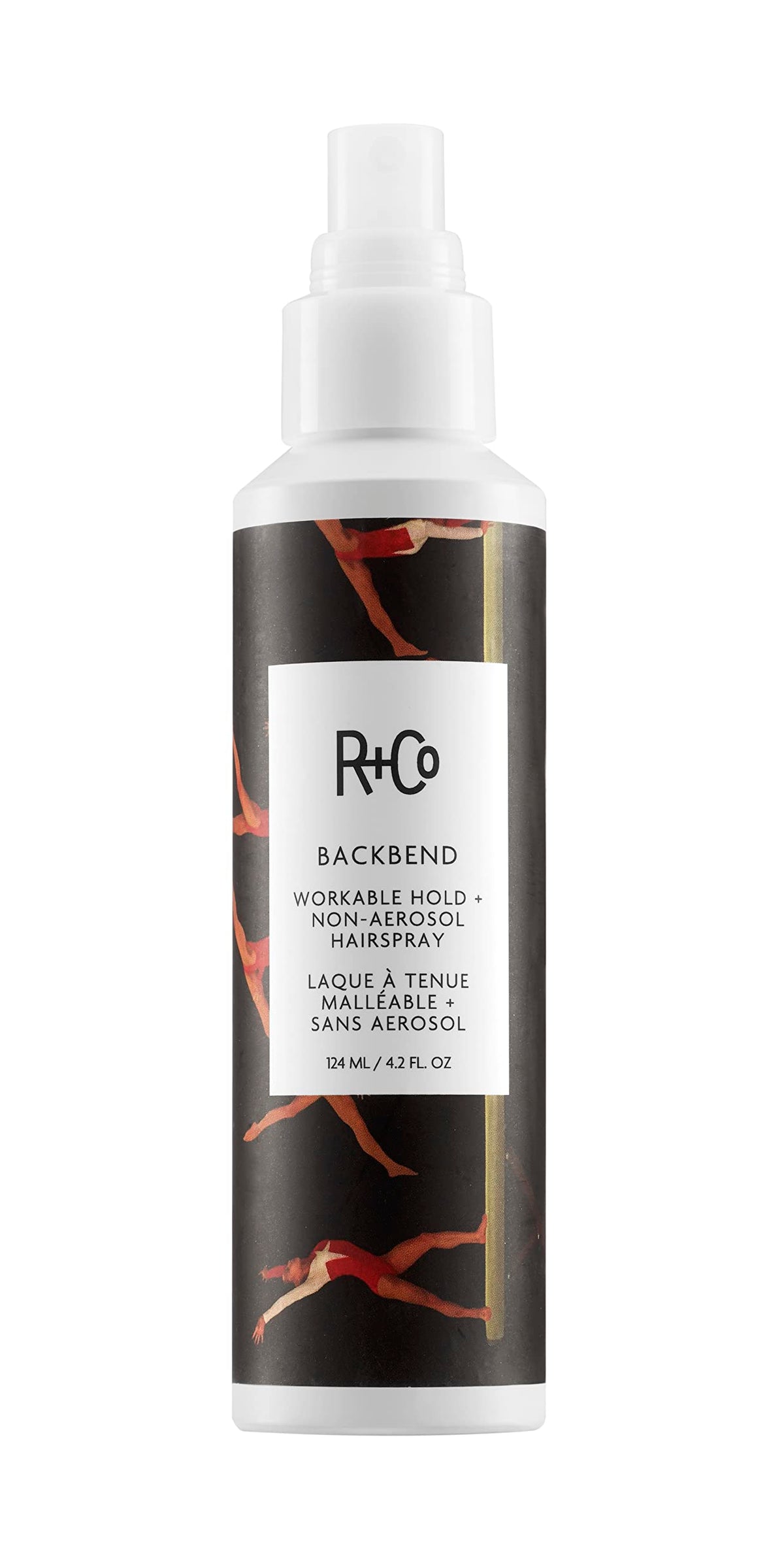 White Smoke R+Co BACKBEND Workable Hold + Non Aerosal Hairspray 124 ml / 4.2 oz