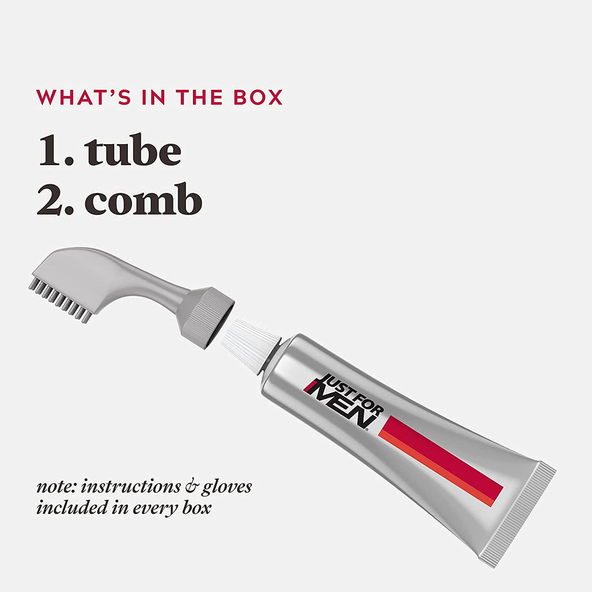 White Smoke JUST FOR MEN Easy Comb-In Color, No-Mix, Darkest Brown A-50 (3 Pack)