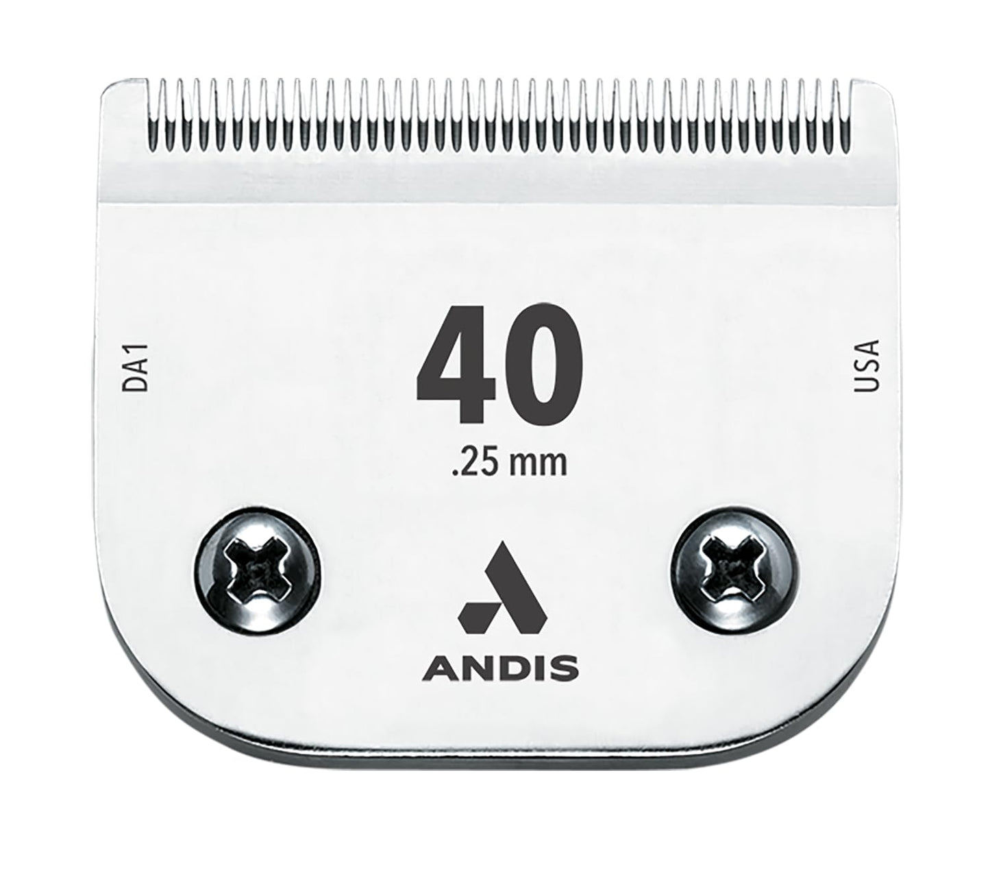 White Smoke Andis 64265 CeramicEdge Carbon-Infused Steel Pet Clipper Blade, Size-40, 1/100-Inch Cut Length 64265, Chrome