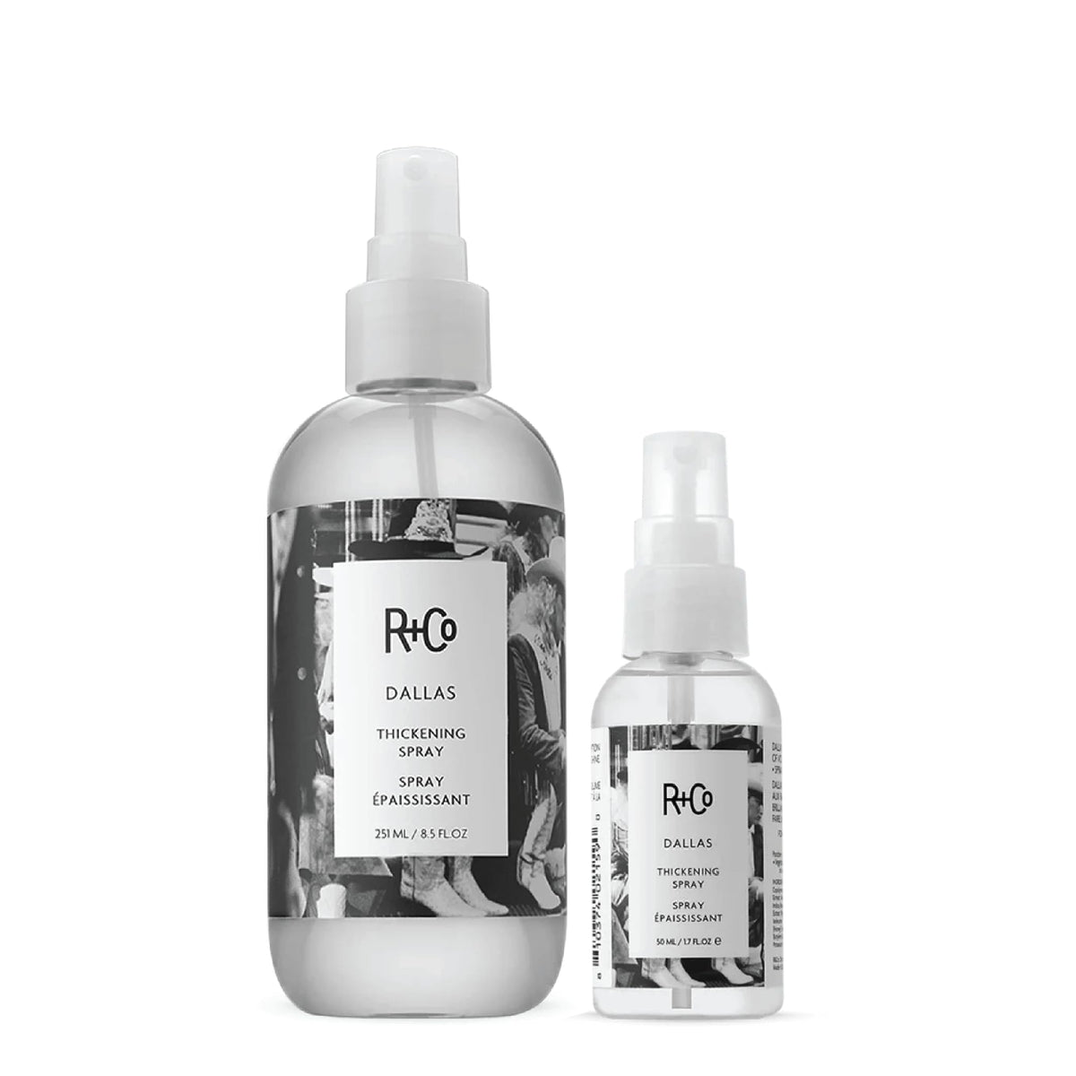 White Smoke R+Co DALLAS Hair Thickening Spray, Dark Waves Scent