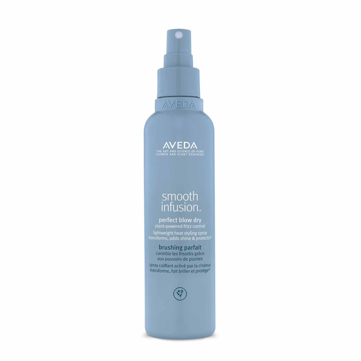 Dark Gray AVEDA Smooth Infusion Perfect Blow Dry | Blowout Spray for Sleek, Straight Hair | 72 Hours of Anti-Frizz Protection | Silicone Free | 95% Naturally Derived*, 6.7 Fl Oz