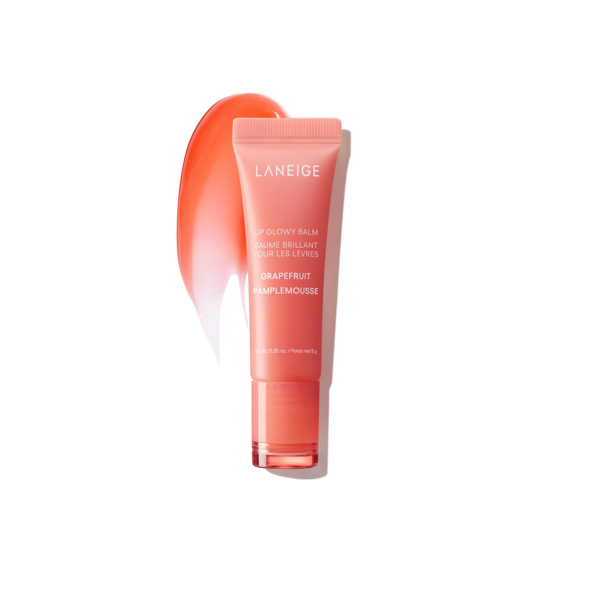 White Smoke LANEIGE Lip Glowy Balm: Sheer Tinted Lip Treatment Balm Tube