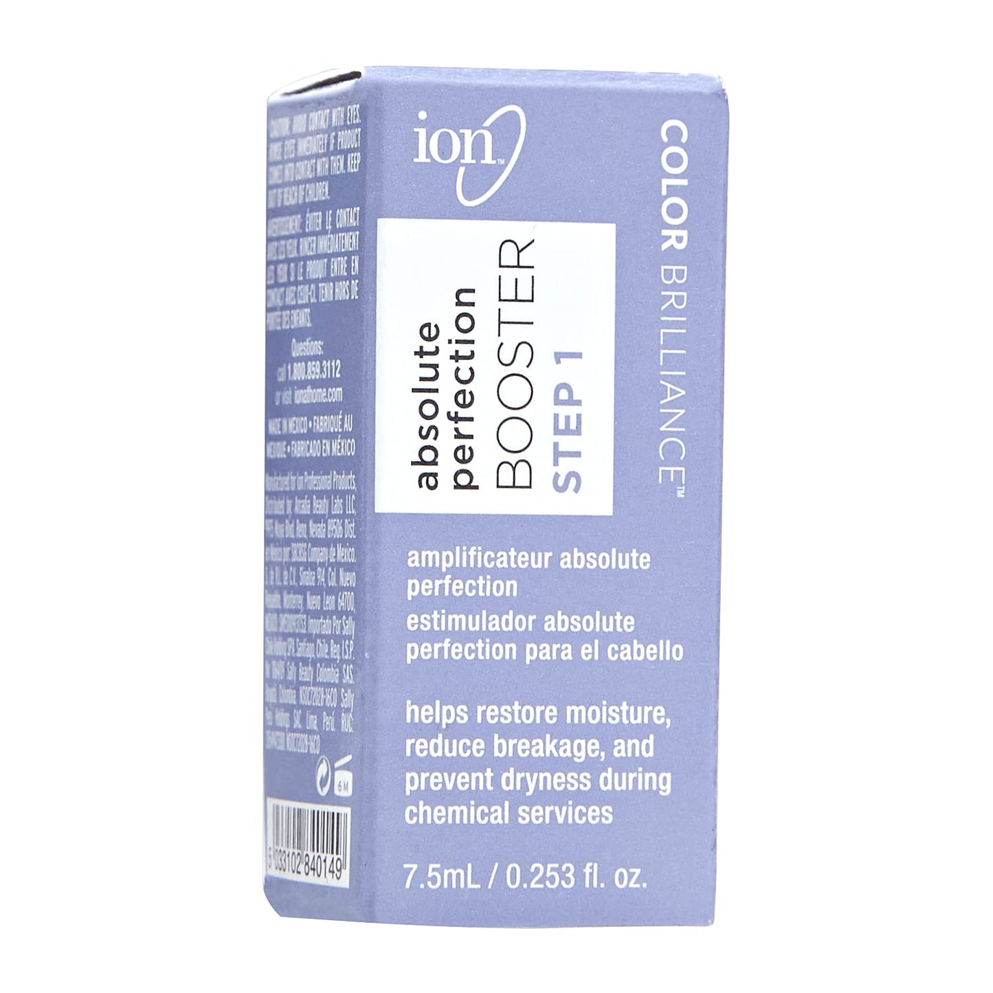 Light Steel Blue Ion Absolute Perfection Booster Step 1, Repairing, Generates New Bonds in Hair, Reduces Breakage, Restores Moisture