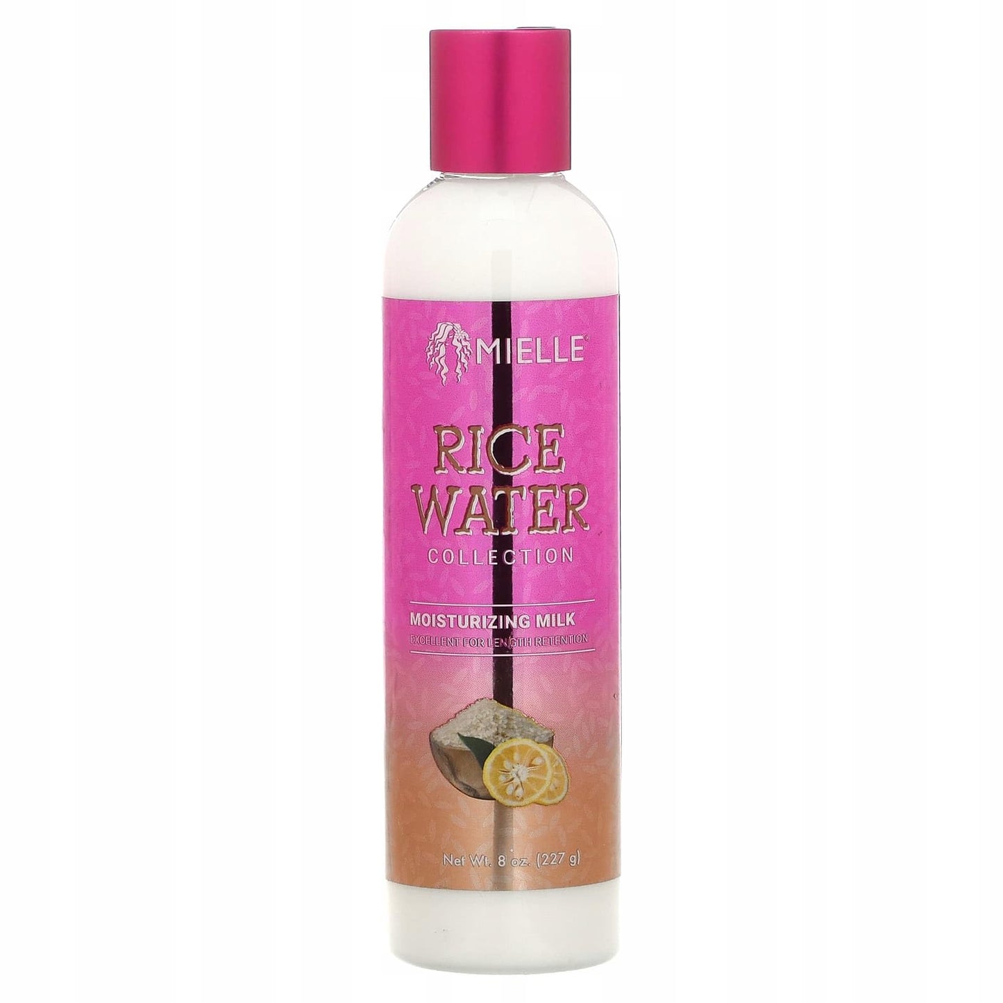 White Smoke Mielle Rice Water Moisturizing Hair Milk For Curly, Kinky or Wavy Hair (8oz)
