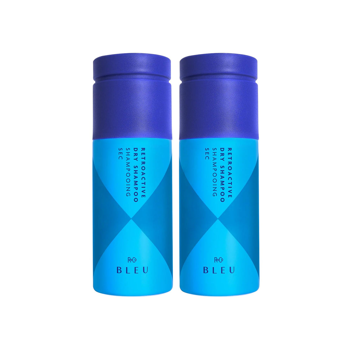 Deep Sky Blue R+Co BLEU RETROACTIVE Dry Shampoo 2 Pack