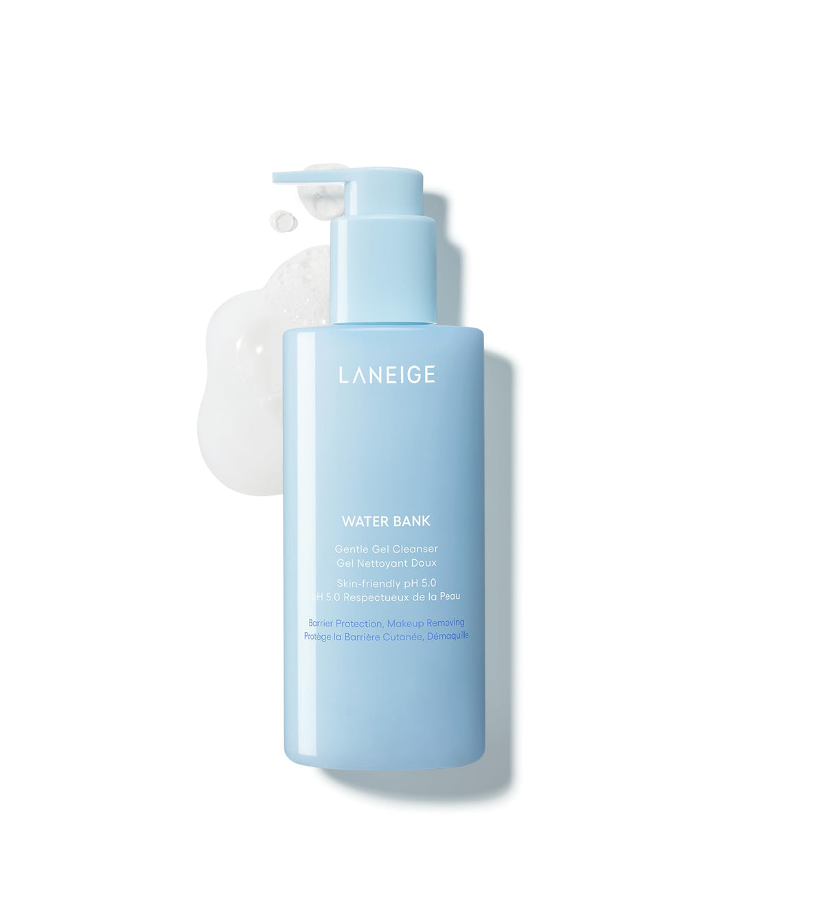 White Smoke LANEIGE Water Bank Gentle Gel Facial Cleanser