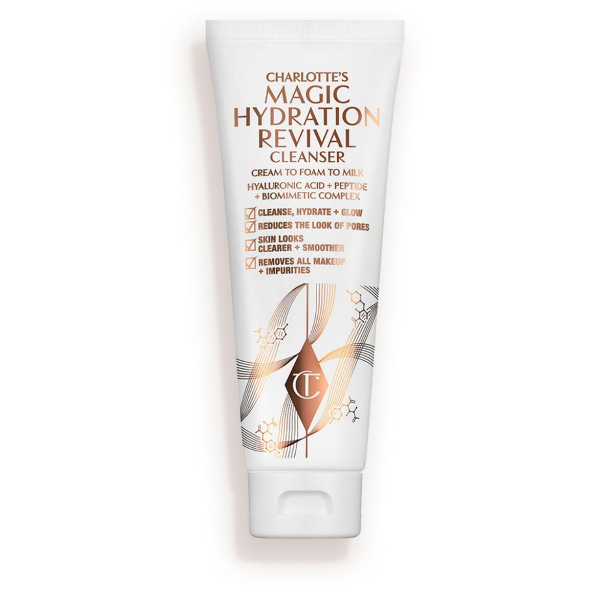 Lavender Charlotte Tilbury Magic Hydration Revival Facial Cleanser