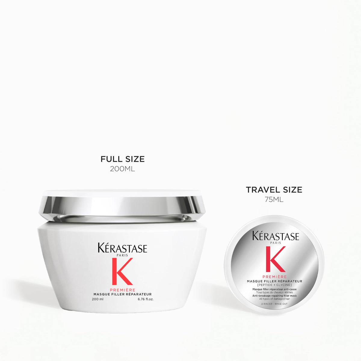 White Smoke KÉRASTASE Première Anti-Breakage Repairing Mask for Damaged Hair