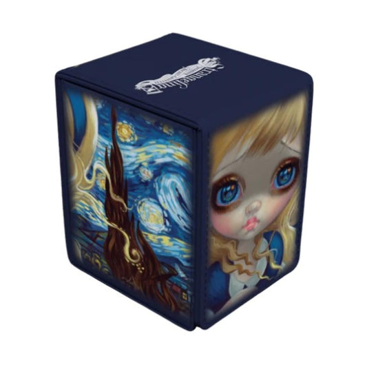 White Smoke Ultra Pro - Jasmine Becket-Griffith Alcove Flip Deck Box for Tate Licensing, Premium Fantasy Art Gaming Accessory Magnetic Closure Deck Box Artist Collaboration Merchandise