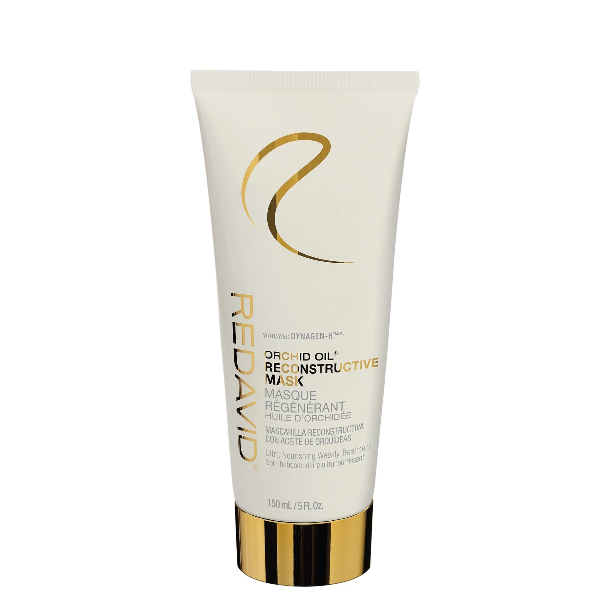 White Smoke Redavid Orchid Oil Reconstructive Mask - Ultra Nourishing 15 Minute Weekly Treatment with Biofunctional Vitamin E and Coconut Oil for Curly and Damage Hair - Extreme Repair and Reconstruction