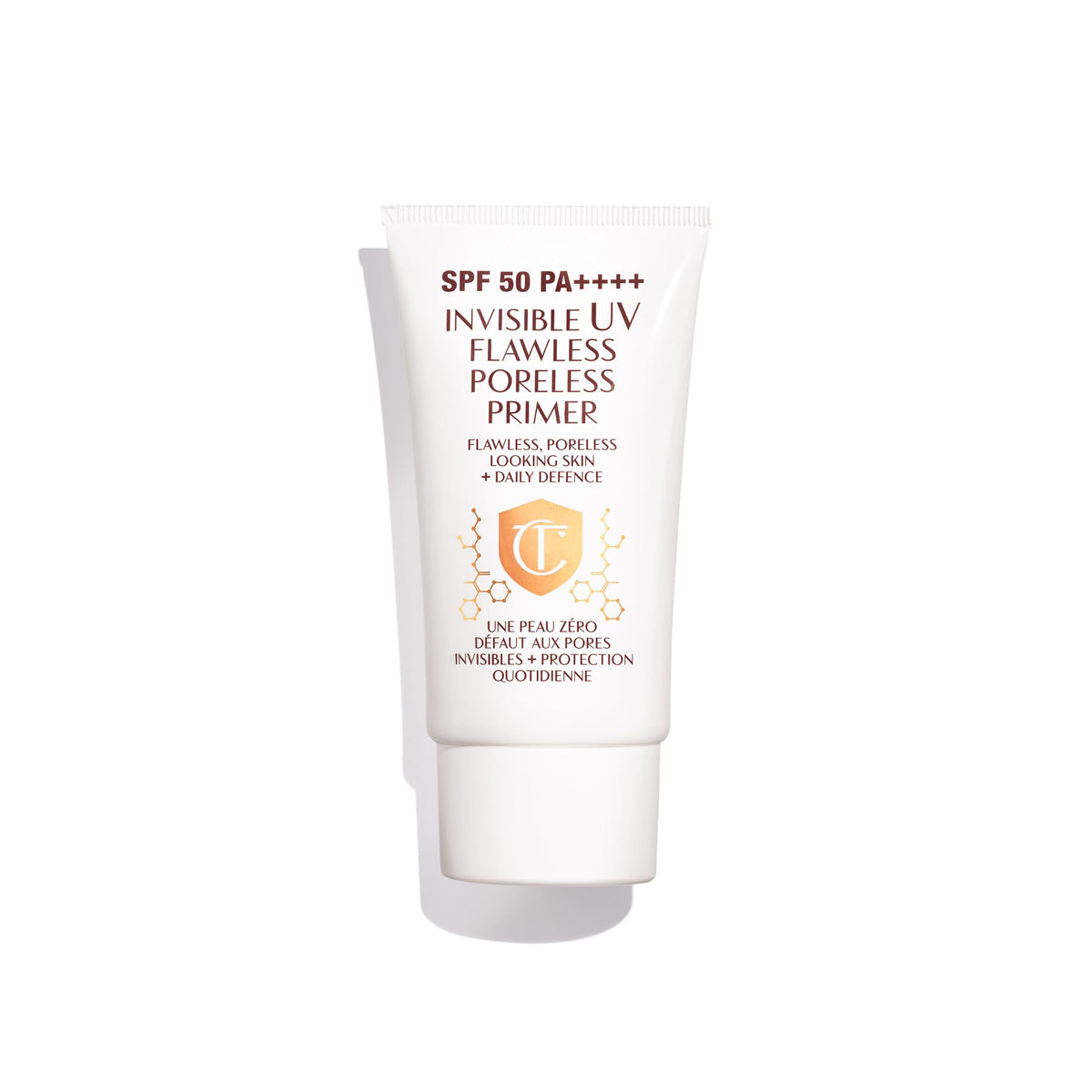 White Smoke Charlotte Tilbury Invisible UV Flawless Makeup Primer - Broad Spectrum SPF 50 Sunscreen & Poreless Face Primer - Enriched with Hyaluronic Acid to Hydrate, Protect & Prime Skin