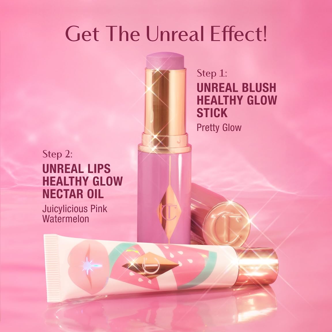 Light Pink Charlotte Tilbury Healthy Glow Nectar Lip Oil - Sheer Tinted Lip Gloss Oil