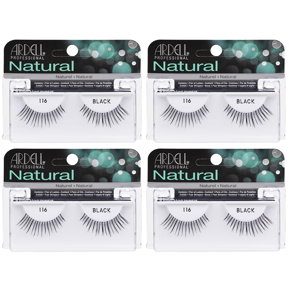 Lavender Ardell Fashion Lashes Pair Black - 116 (Pack of 4)