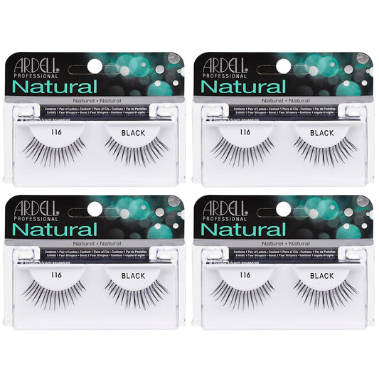 Lavender Ardell Fashion Lashes Pair Black - 116 (Pack of 4)