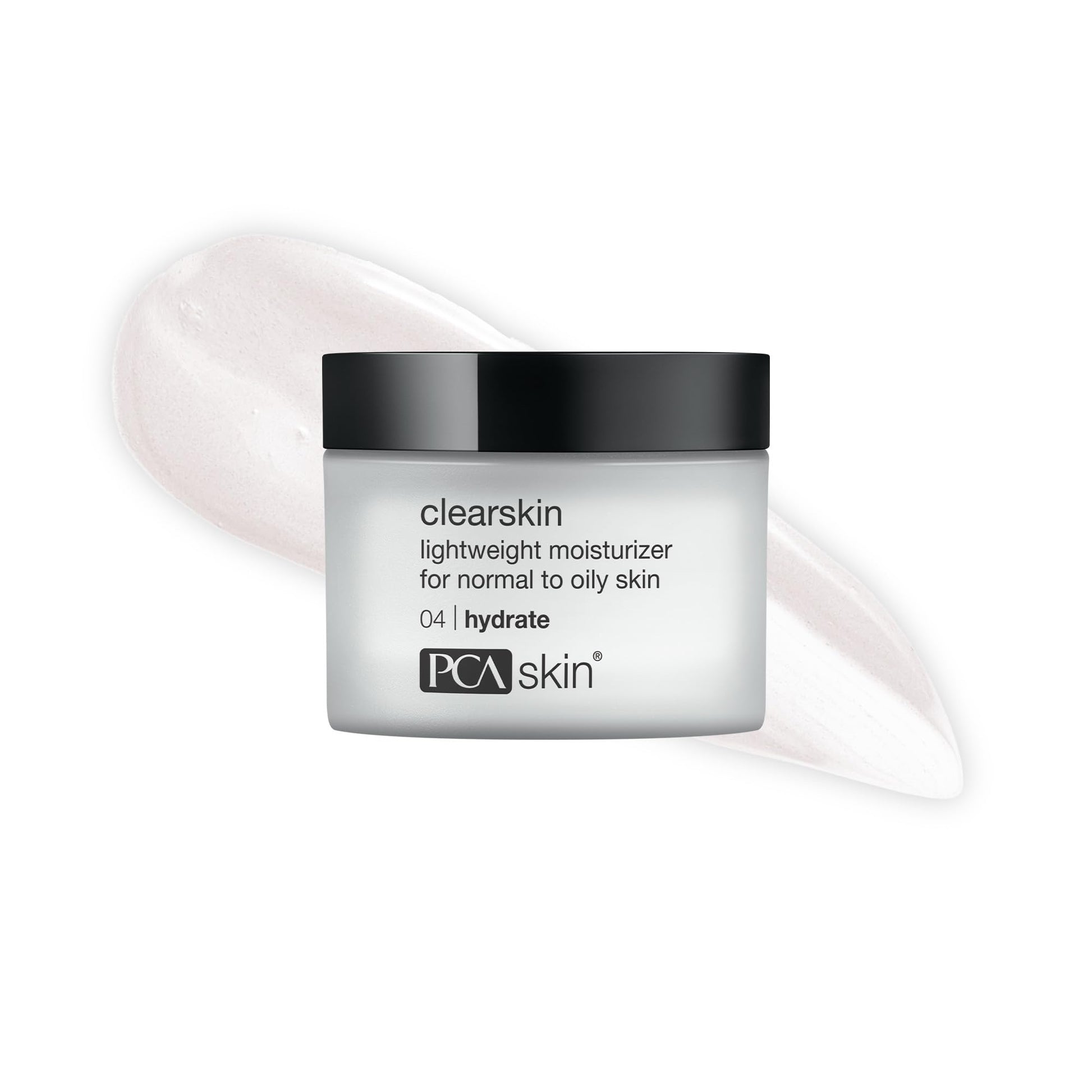 White Smoke PCA SKIN Clearskin Lightweight Face Moisturizer for Oily Skin, Daily Hydrating Facial Moisturizer for Oily, Acne-Prone, and Sensitive Skin, Quick Absorbing, Reduces Discolorations, 1.7 oz Jar