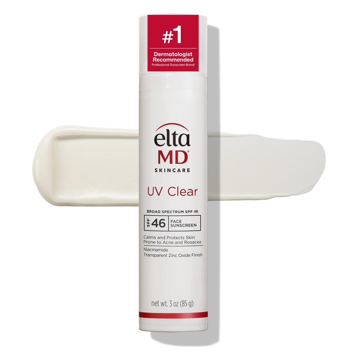 White Smoke EltaMD UV Clear Blemish-Prone and Oil Balancing, Untinted, SPF 50, 0.5 oz