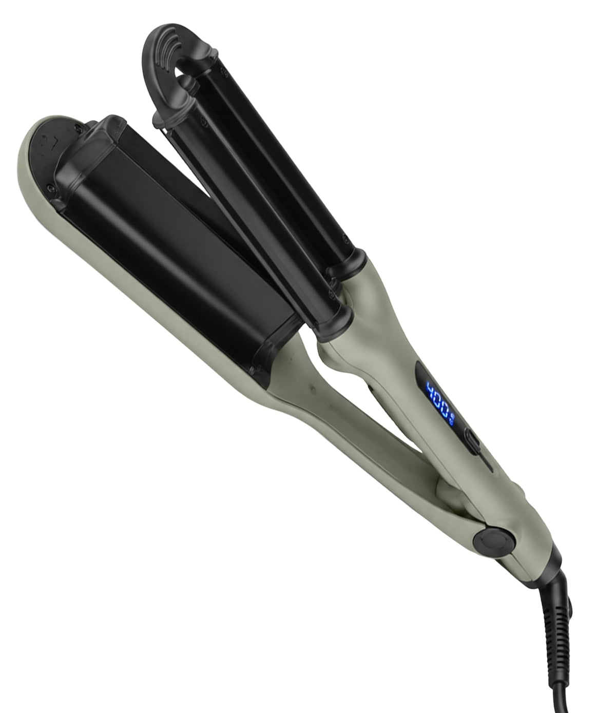 White Smoke StyleCraft Sage Ceramic Triple Barrel Hair Waver for Effortless Deep Waves