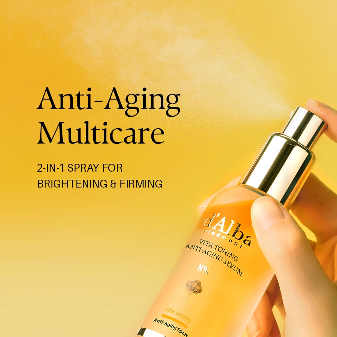 Sandy Brown d'alba Piedmont Vita Toning Anti-Aging Spray Serum 8% (2.37 fl oz)