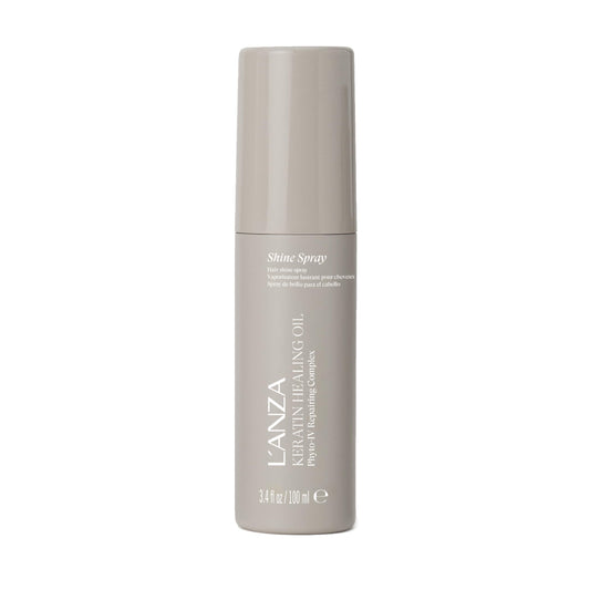 Gray L'ANZA Keratin Healing Oil Shine Spray Hair Treatment Spray, Tames Flyaways, Anti-Humidity, Heat & UV Protection, Color Safe, Lightweight Finish Anti-Humidity, Sulfate Free (3.4 Fl Oz)