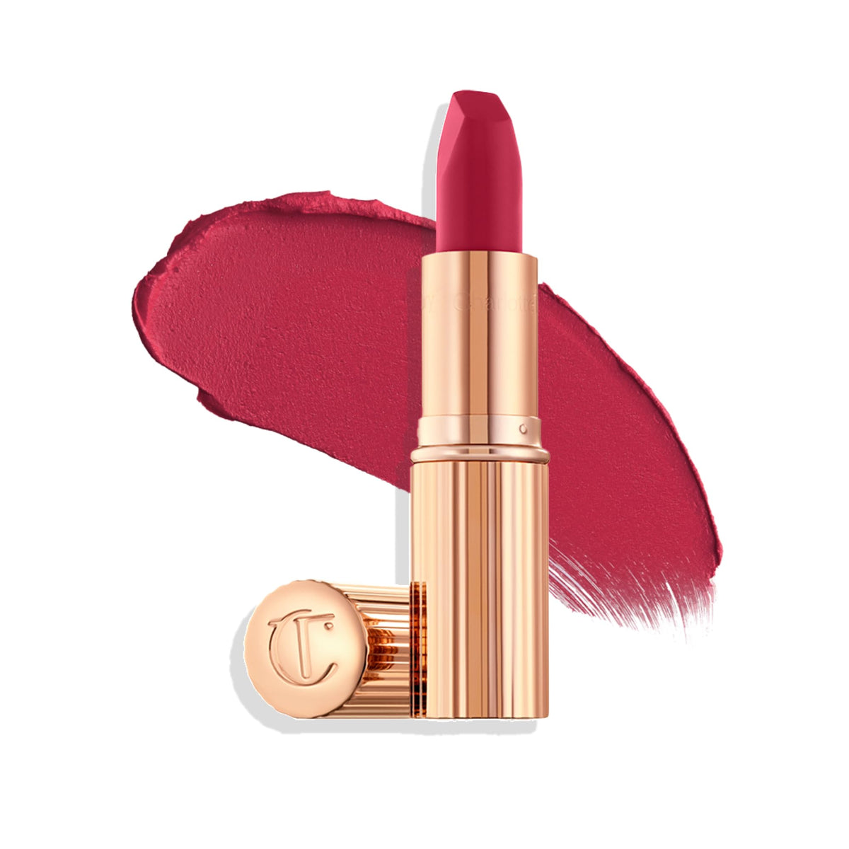 White Smoke Charlotte Tilbury Matte Revolution Lipstick - Long Lasting, Hydrating