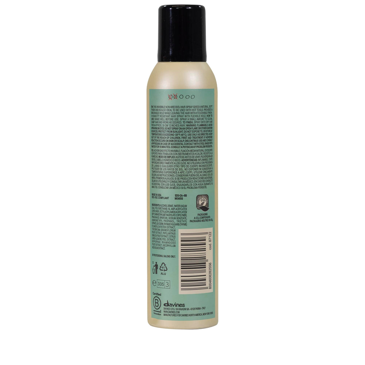 Slate Gray Davines This Is An Invisible No Gas Spray