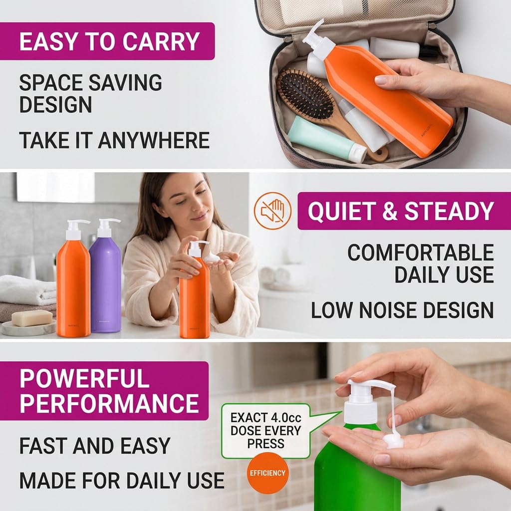 Lavender 2 Pack Pump Compatible with Matrix Shampoo and Conditioner 1 L/ 33.8 Fl Oz Bottle, Liter Pump for Matrix Food for Soft Pumps Purple Bottles Pump Dispenser