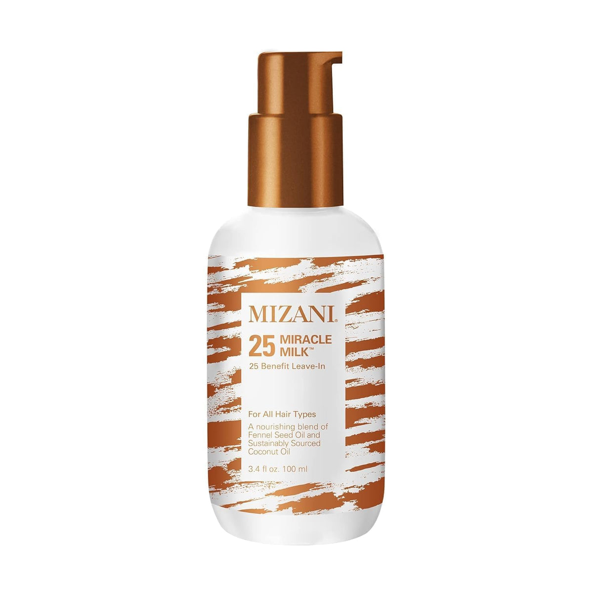 White Smoke Mizani 25 Benefit Miracle Milk - Leave in Conditioner for Curly Hair, With Coconut Oil, Curl Detangler Spray, Anti Frizz Heat Protectant, No Drying Alcohols, Paraben-Free