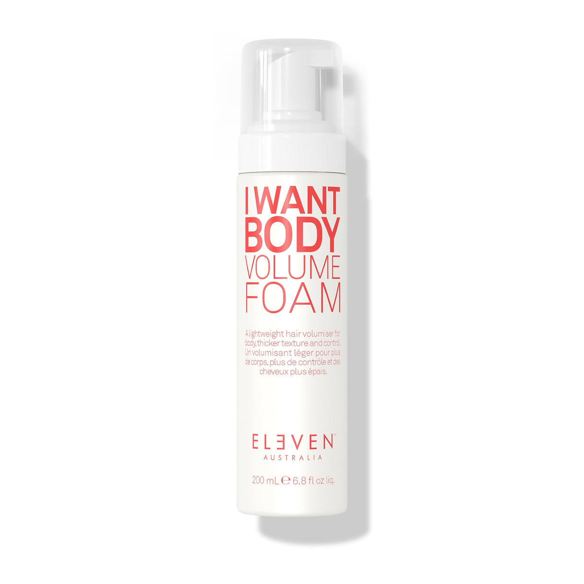 White Smoke ELEVEN AUSTRALIA I Want Body Volume Foam, Lightweight Mousse - 6.8 Fl Oz