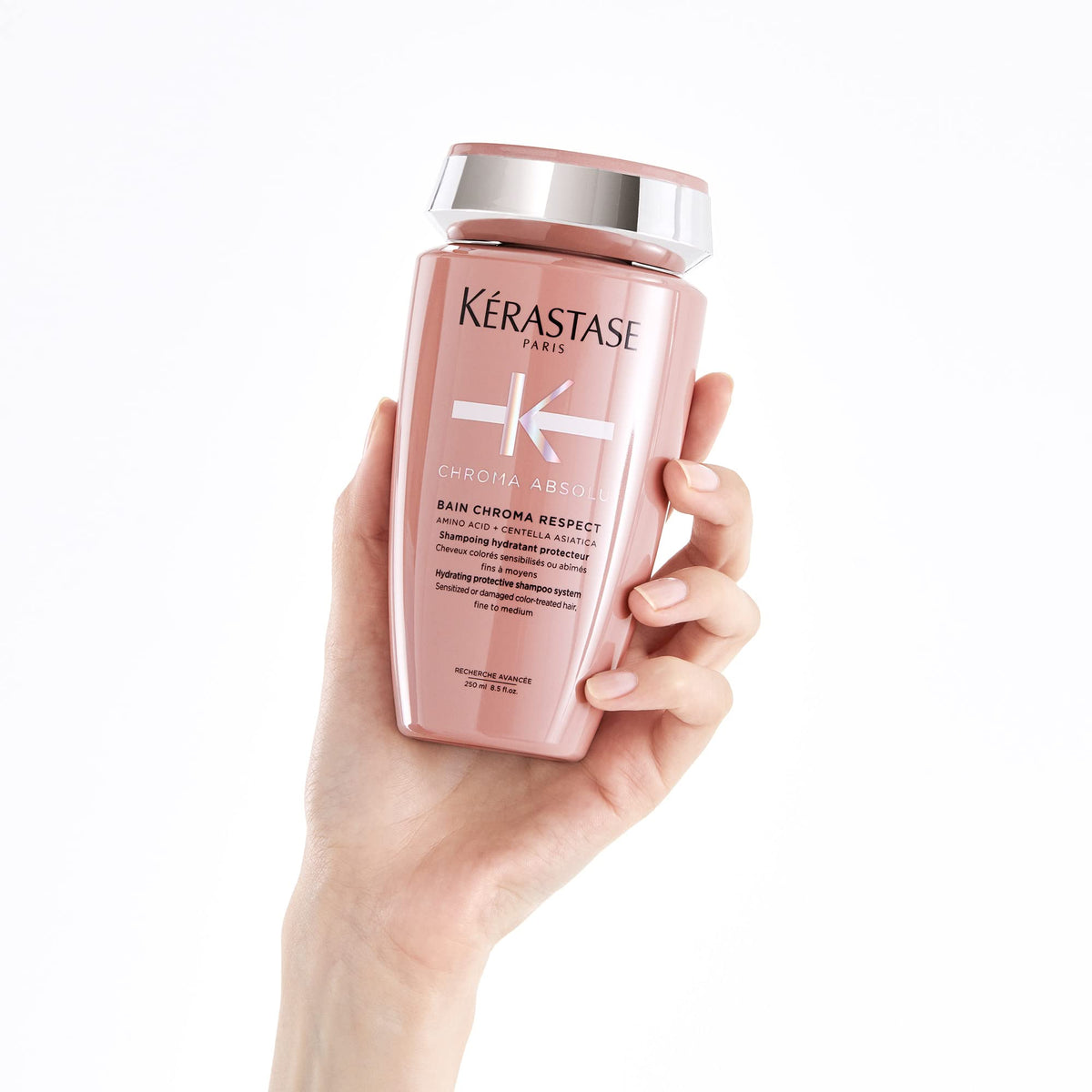 White Smoke KÉRASTASE Chroma Absolu Shampoo for Fine to Medium Color-Treated Hair
