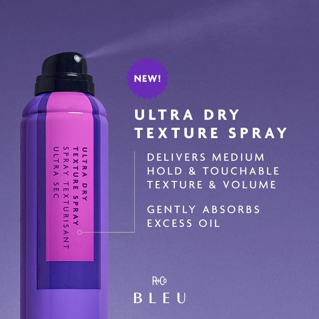 Slate Gray R+Co BLEU ULTRA DRY Texture Spray Mini