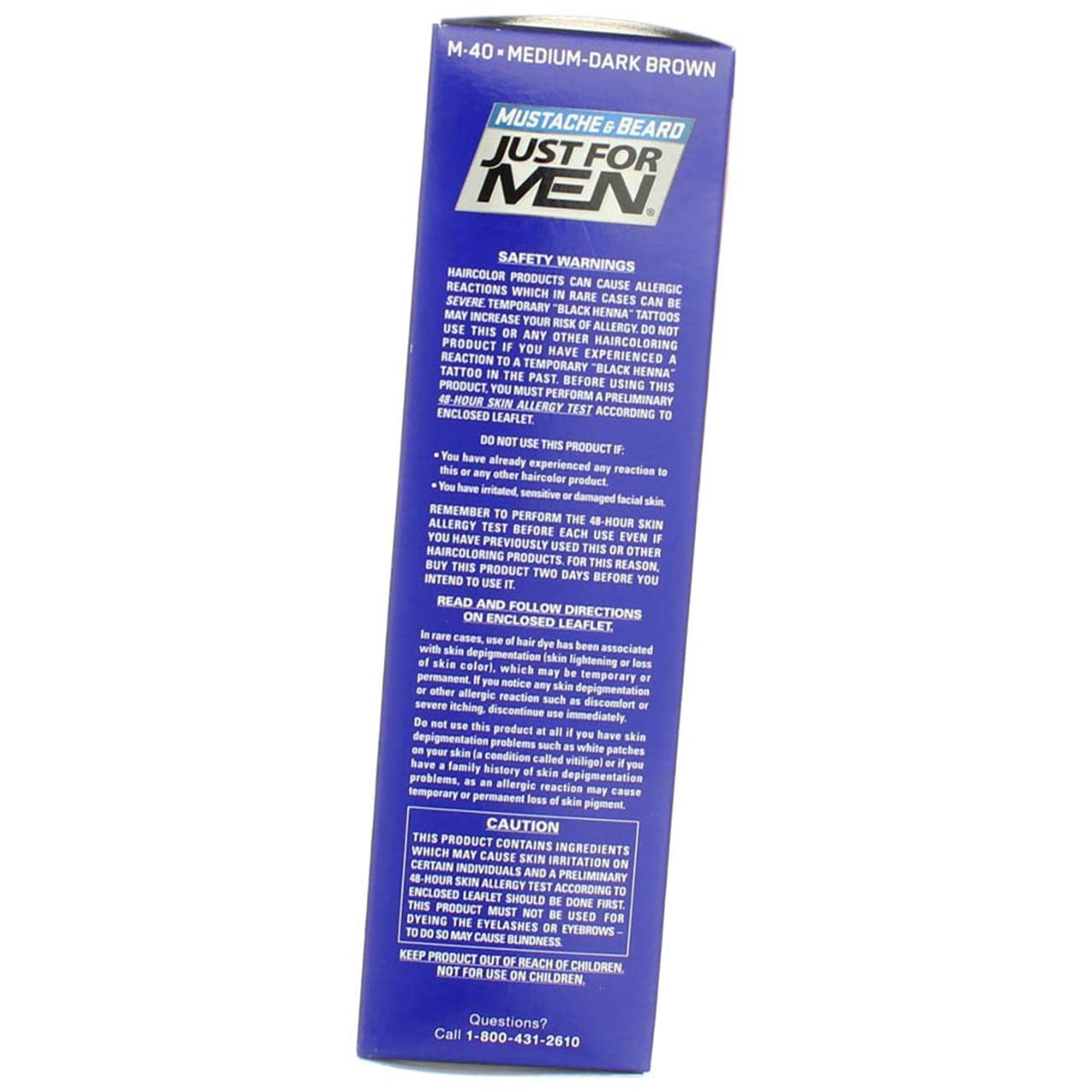 White Smoke JUST FOR MEN Brush-In Color Gel, Medium-Dark Brown M-40 1 ea