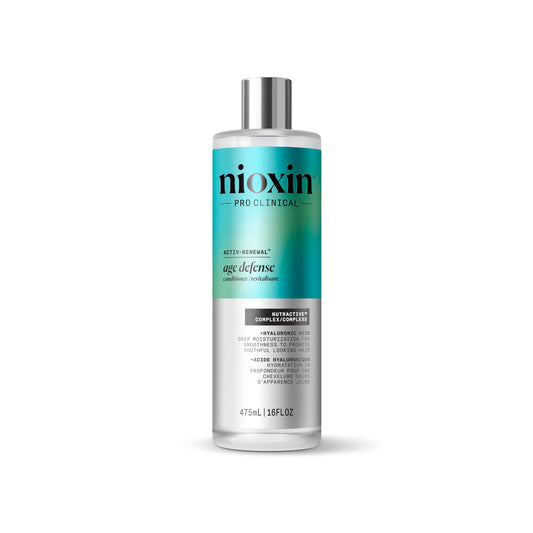 White Smoke NIOXIN Age Defense Conditioner for Aging Hair | Strengthening Conditioner with Hyaluronic Acid | 16 Fl Oz | 475mL