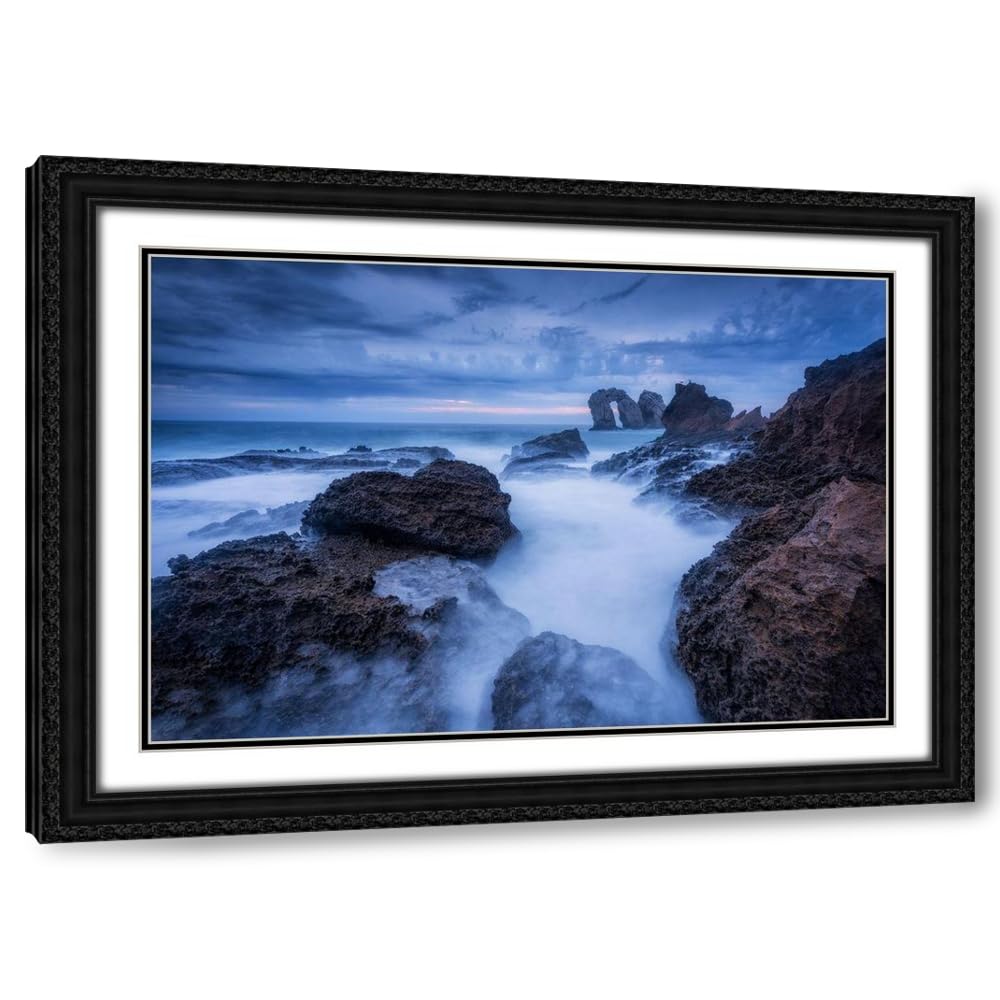White Smoke ArtDirect Rocky Blue Custom Framed Art Print Giclee Print or Canvas Options with Various Sizes and Customization by Lanza, Sergio