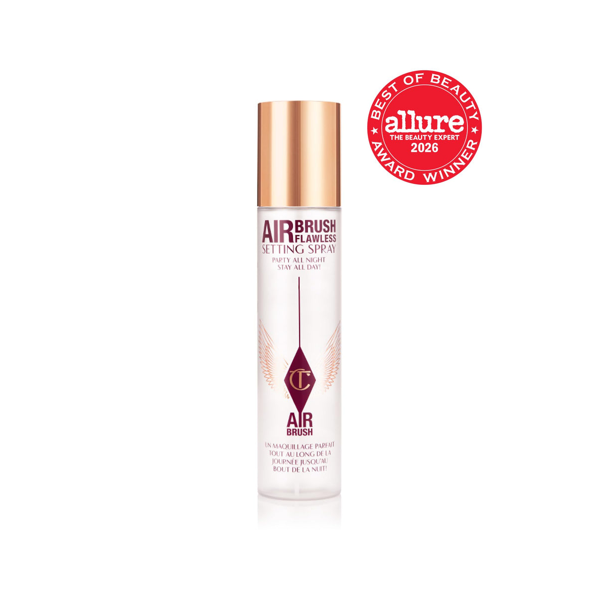 White Smoke Charlotte Tilbury Airbrush Flawless Setting Spray - Hydrating & Waterproof