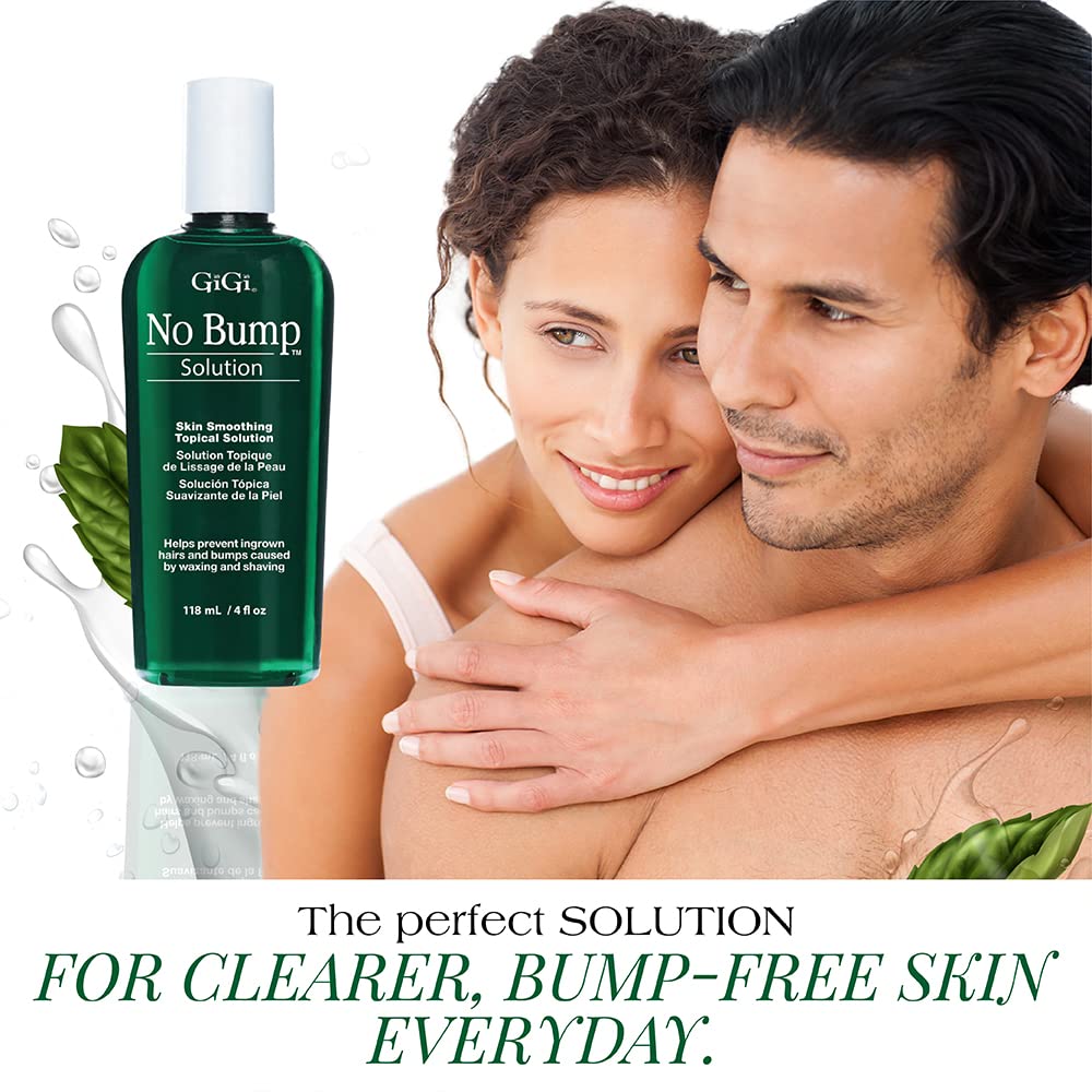 White Smoke GIGI No Bump Skin-Smoothing Topical Solution, Helps Prevent Razor Burns, Hair Bumps, and Ingrown Hair After Waxing or Shaving, Soothes and Calms Skin, Suitable for Men and Women, 4 fl oz - 1 Pack