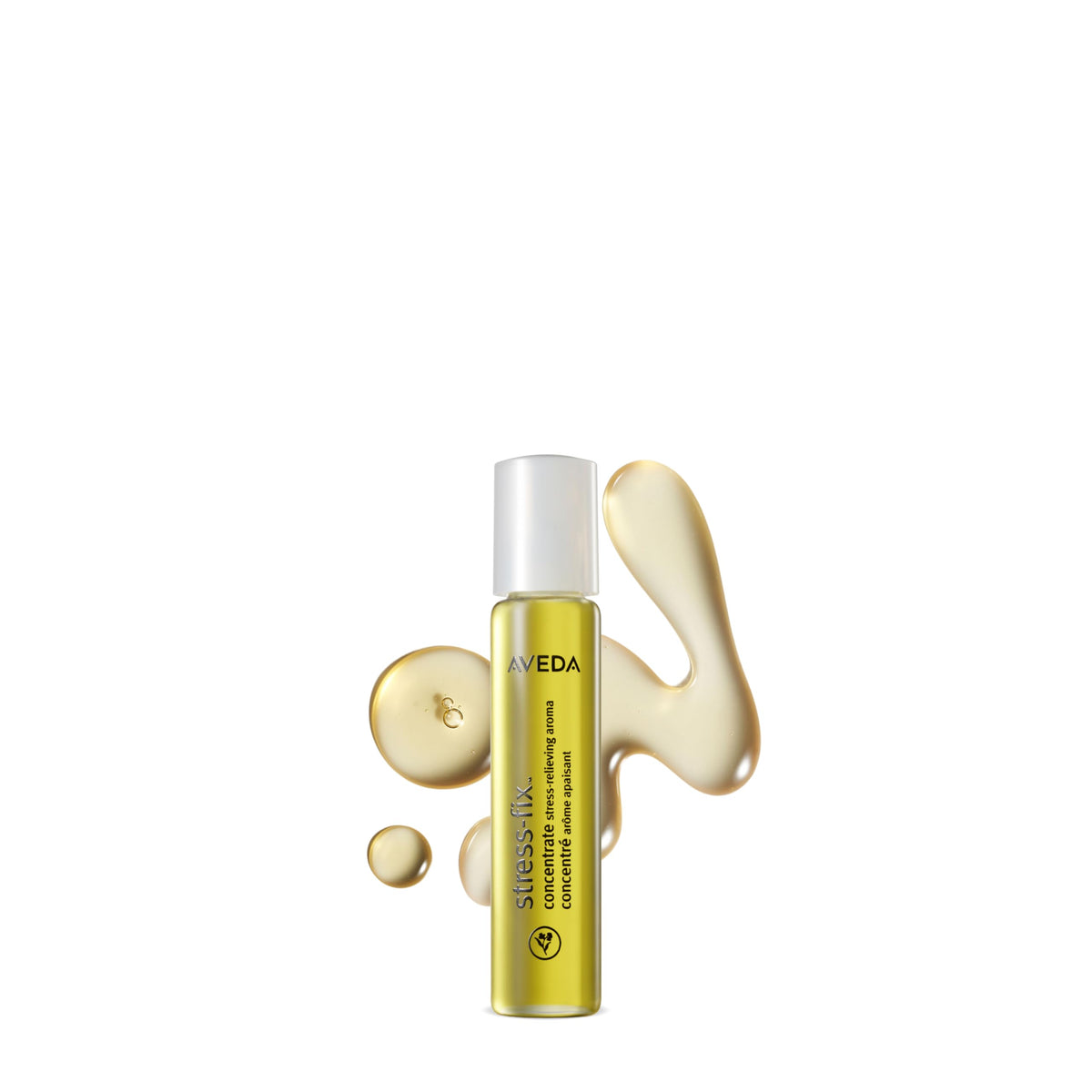 White Smoke Aveda Stress-Fix Concentrate Rollerball | Shown to Reduce Feelings of Stress | with Aroma of Lavender, Lavandin, Clary Sage, 0.24 Fl Oz