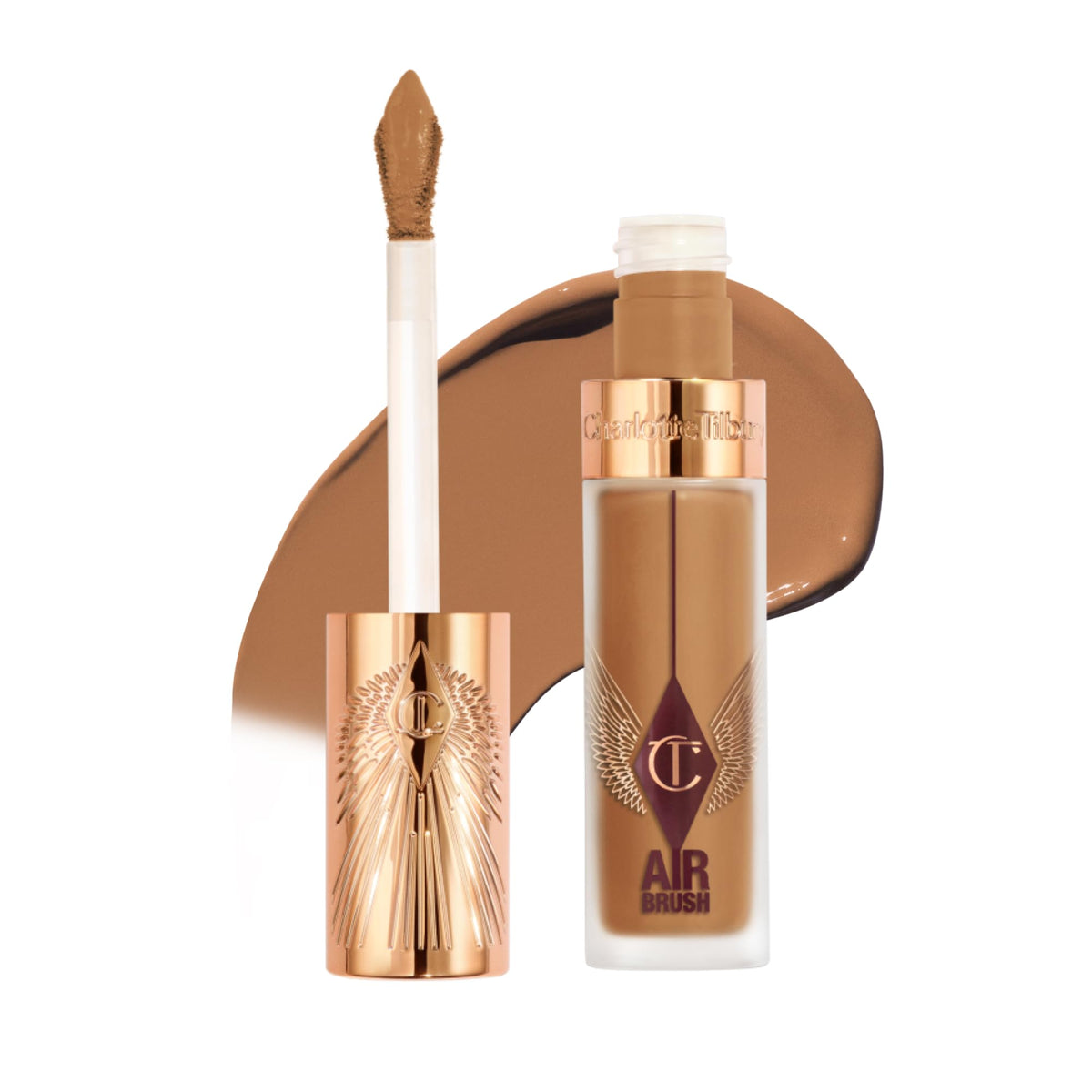 White Smoke Charlotte Tilbury AIRbrush Flawless Blur Concealer - Longwear Concealer for Dark Circles, Blemishes, Redness & More - Hydrating, Crease-Proof & Full Coverage with a Natural Matte Finish