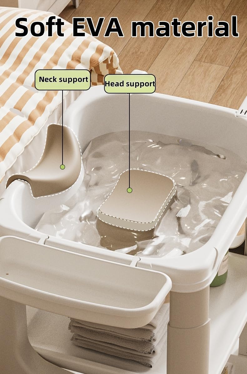 Gray Portable Hair Washing Basin for Bedridden, Portable Shampoo Bowl | Hair Washing Station at Home for the Elderly, Pregnant Women, Kids, Disabled, Injured, Seniors