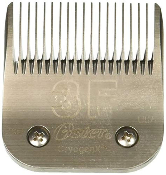 White Smoke Oster Professional Pet & Dog Grooming Blades - Size 3F Cryogen-X Clipper - Compatable with all Oster Detachable Blade Clippers - Long-lasting, High-Carbon Steel & Ultra-Sharp