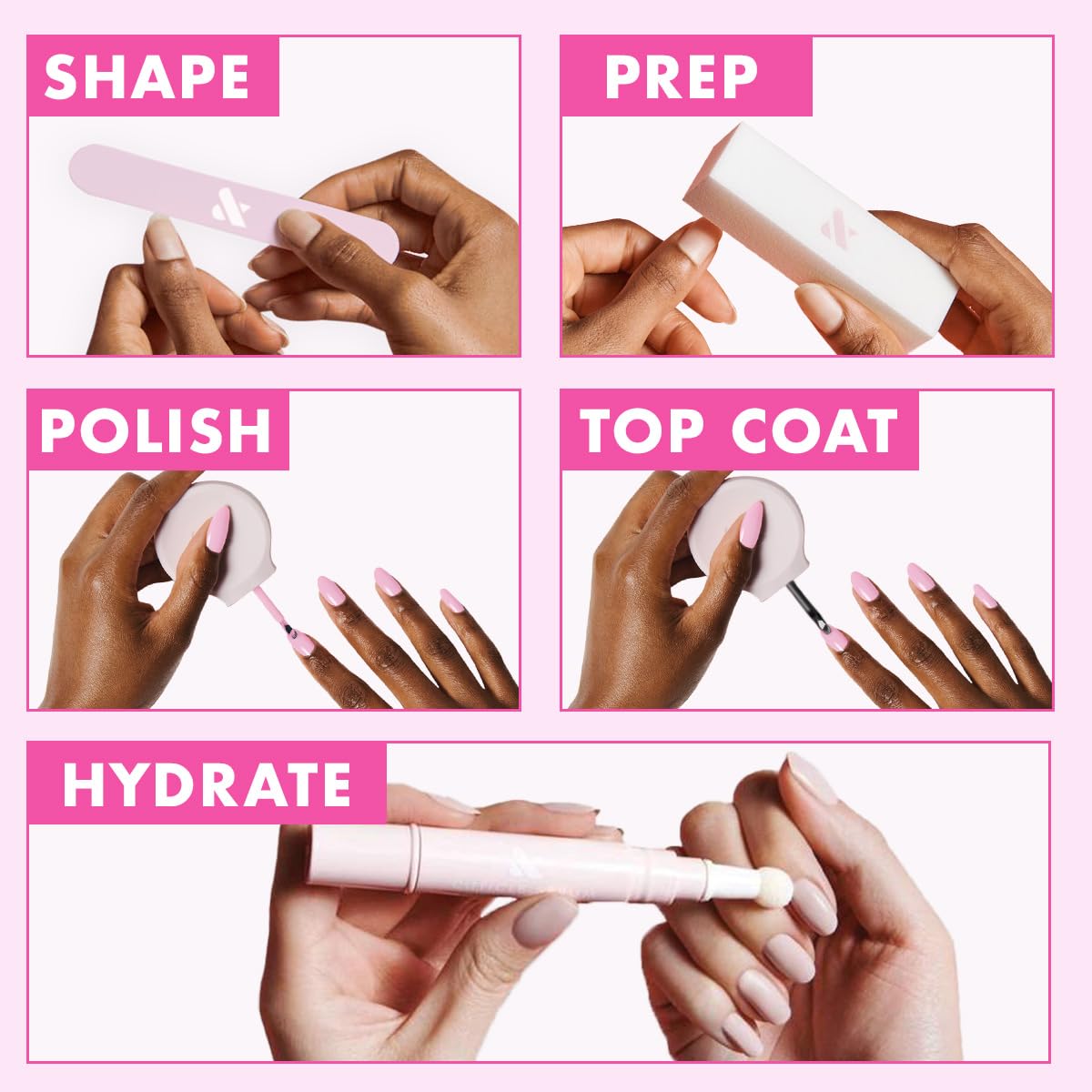 White Smoke Olive & June Long Lasting Nail Polish | Spring Pastel Nails | Plump Gel-Like Finish No Lamp Needed | Lasts up to 10 days | Salon-Quality 15-Free Vegan & Cruelty-Free Chip-Resistant | Strawberry Scone