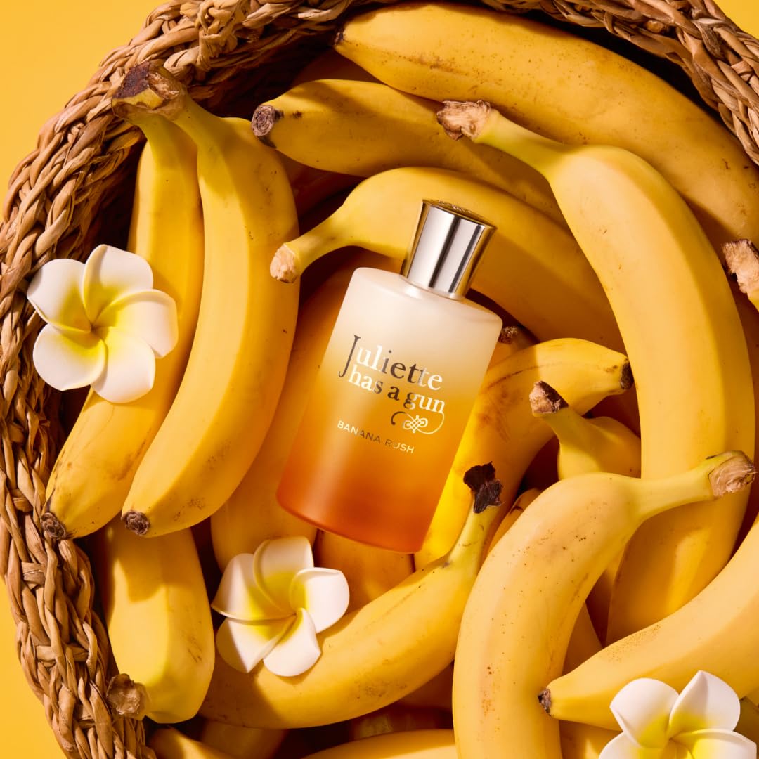 Sandy Brown Juliette Has A Gun Banana Rush Eau de Parfum: Fruity Gourmand Perfume with Banana, Vanilla & Sandalwood Notes, Long-Lasting Luxury Fragrance, 1.7 fl oz / 50ml