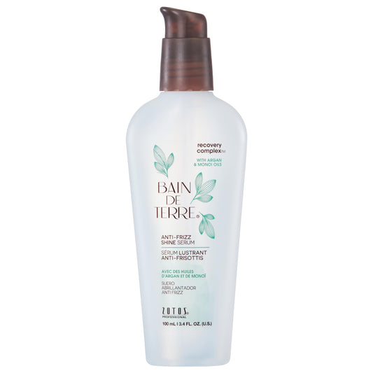 White Smoke Bain de Terre Recovery Complex Anti-Frizz Shine Serum, Silky Shine & Frizz Control with Argan & Monoi Oils, Paraben-Free, Alcohol-Free, Color-Safe, Vegan, 3.4 Fl Oz