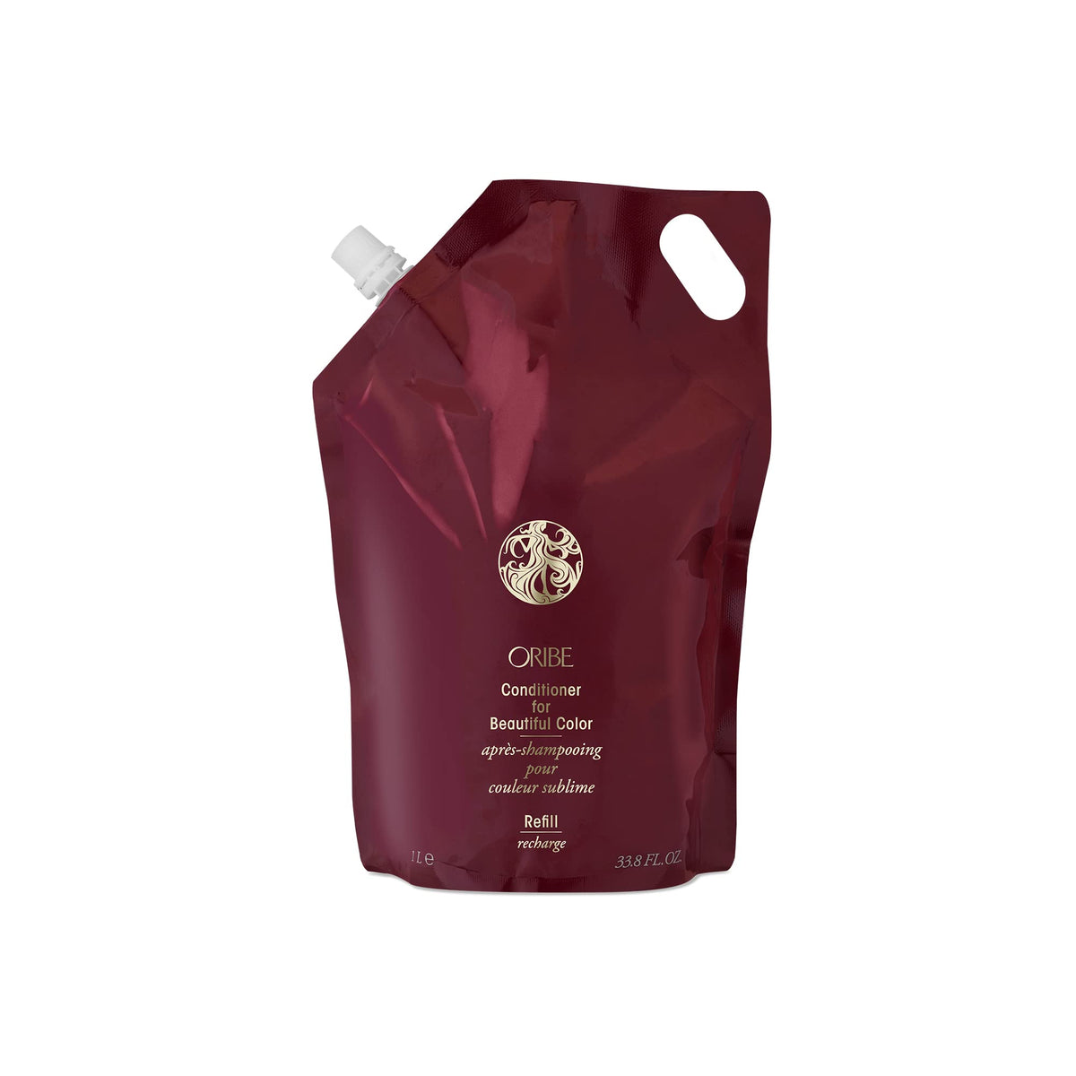 Dark Red Oribe Conditioner For Beautiful Color Liter Refill - Preserves Color