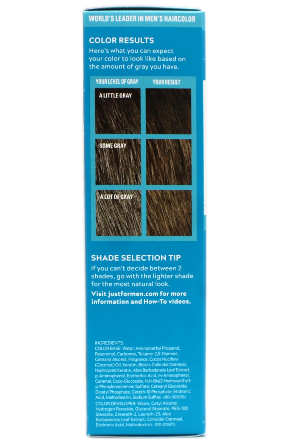 Dodger Blue Mustache & Beard, Beard Coloring for Gray Hair with Brush, With Keratin (M-35), Medium Brown - 9 Pack