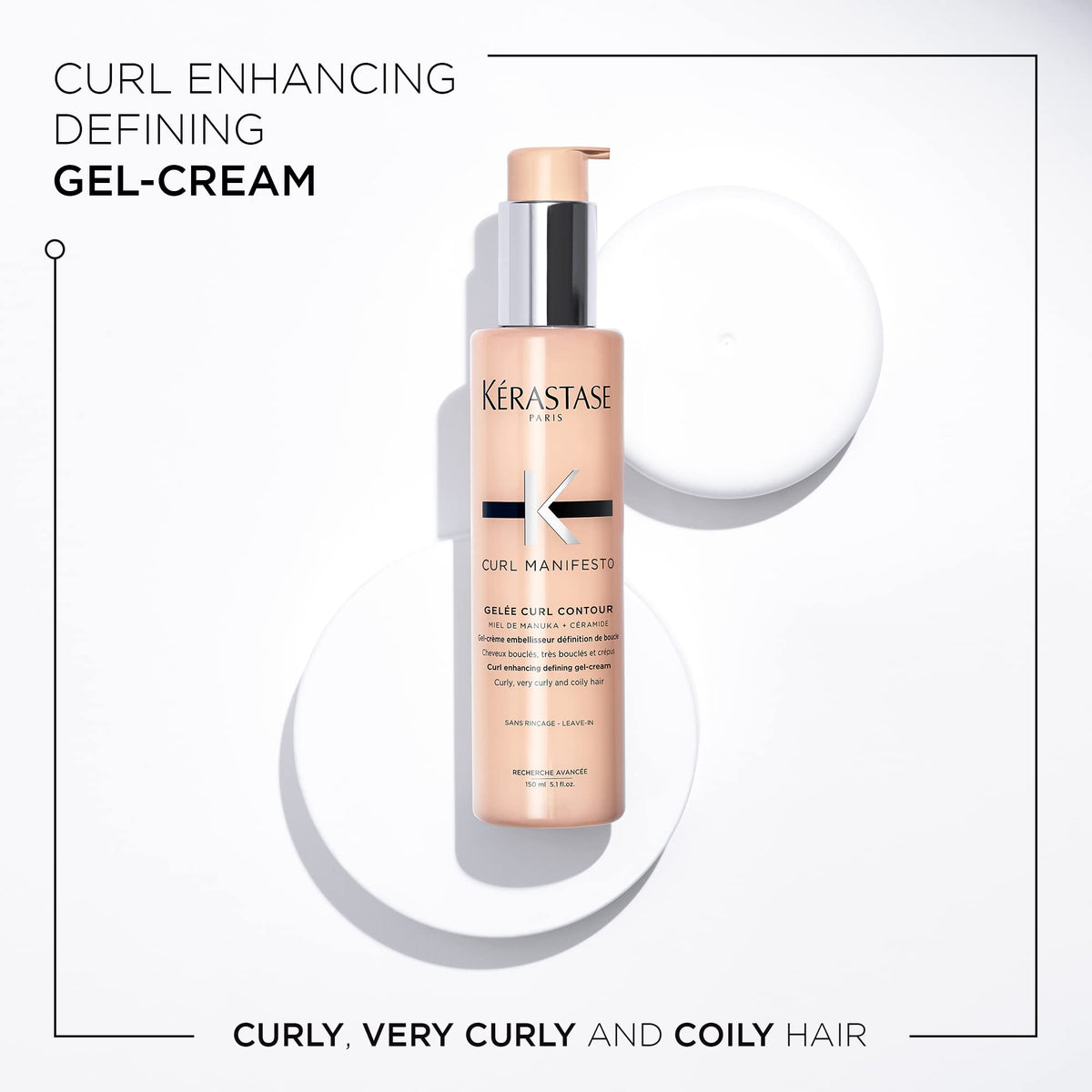 White Smoke Kérastase Curl Manifesto Gelée Contour Serum – Defines Waves & Curls