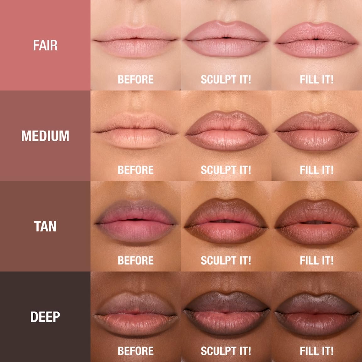 Dark Salmon Charlotte Tilbury Lip Cheat Contour Duo - Dual-Sided Lip Liner Pencil
