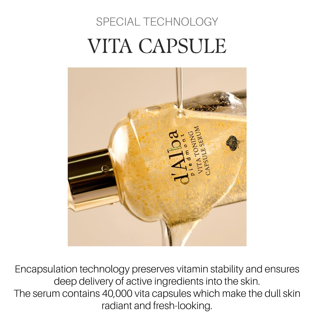White Smoke d'alba Piedmont Vita Toning Capsule Serum, Big Size (3.38fl. oz.)