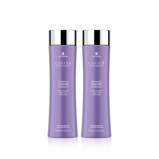 Dark Gray Alterna Haircare CAVIAR Anti-Aging Multiplying Volume Conditioner 8.5Fl Oz | For Fine, Limp or Thin Hair | Create Instant Volume and Thickness | Sulfate Free (2 Pack)