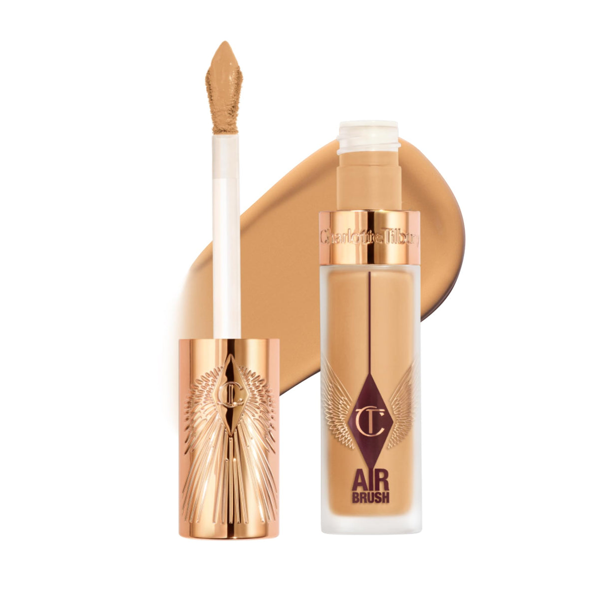White Smoke Charlotte Tilbury AIRbrush Flawless Blur Concealer - Longwear Concealer for Dark Circles, Blemishes, Redness & More - Hydrating, Crease-Proof & Full Coverage with a Natural Matte Finish