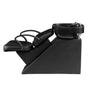 Ainfox Shampoo Barber Backwash Chair, ABS Plastic Shampoo Bowl Sink Chair for Spa Beauty Salon (Black)
